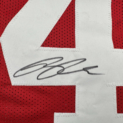 Framed Autographed/Signed Ricky Pearsall 35x39 San Francisco Red Football Jersey Beckett BAS COA