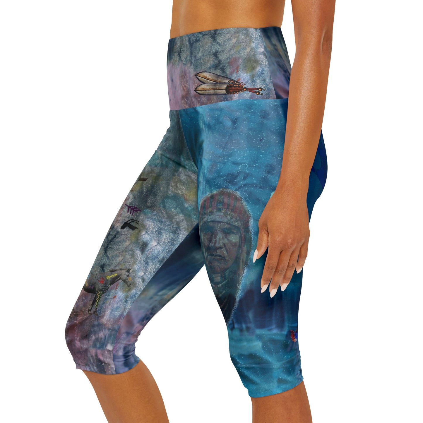Founding Feathers Capri Leggings