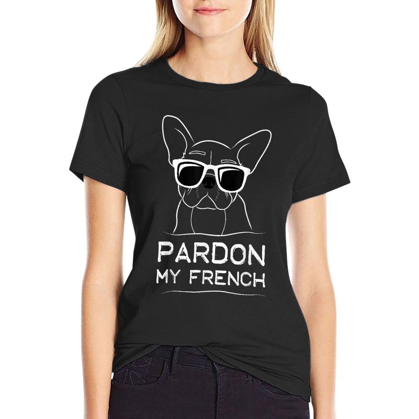 Pardon My French Frenchie Bulldog T-Shirt