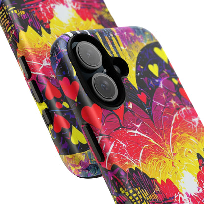 Vibrant Heart Sunset Tough Phone Case