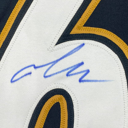 Framed Autographed/Signed Mario Lemieux 35x39 Pittsburgh Black Hockey Jersey PSA/DNA COA