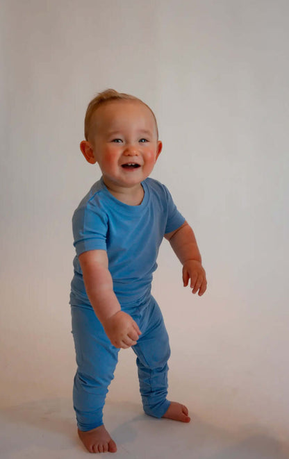 Sky Blue Bamboo Two Piece pajama