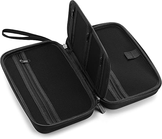 Caseling Universal Electronics/Accessories Hard Travel Organizer Carrying Case Bag, 9.8‰۝ x 5.6‰۝x 2.8‰۝ - Black