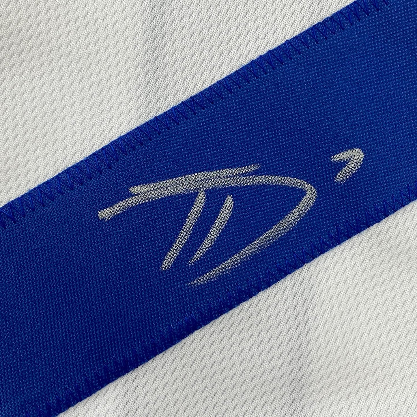 Framed Autographed/Signed Trevon Diggs 35x39 Dallas White Football Jersey JSA COA