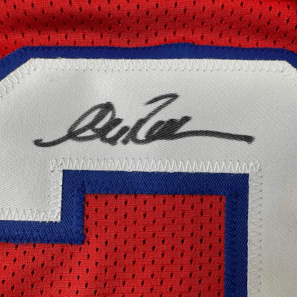 Framed Autographed/Signed Andre Reed 35x39 Buffalo Red Football Jersey PSA/DNA COA