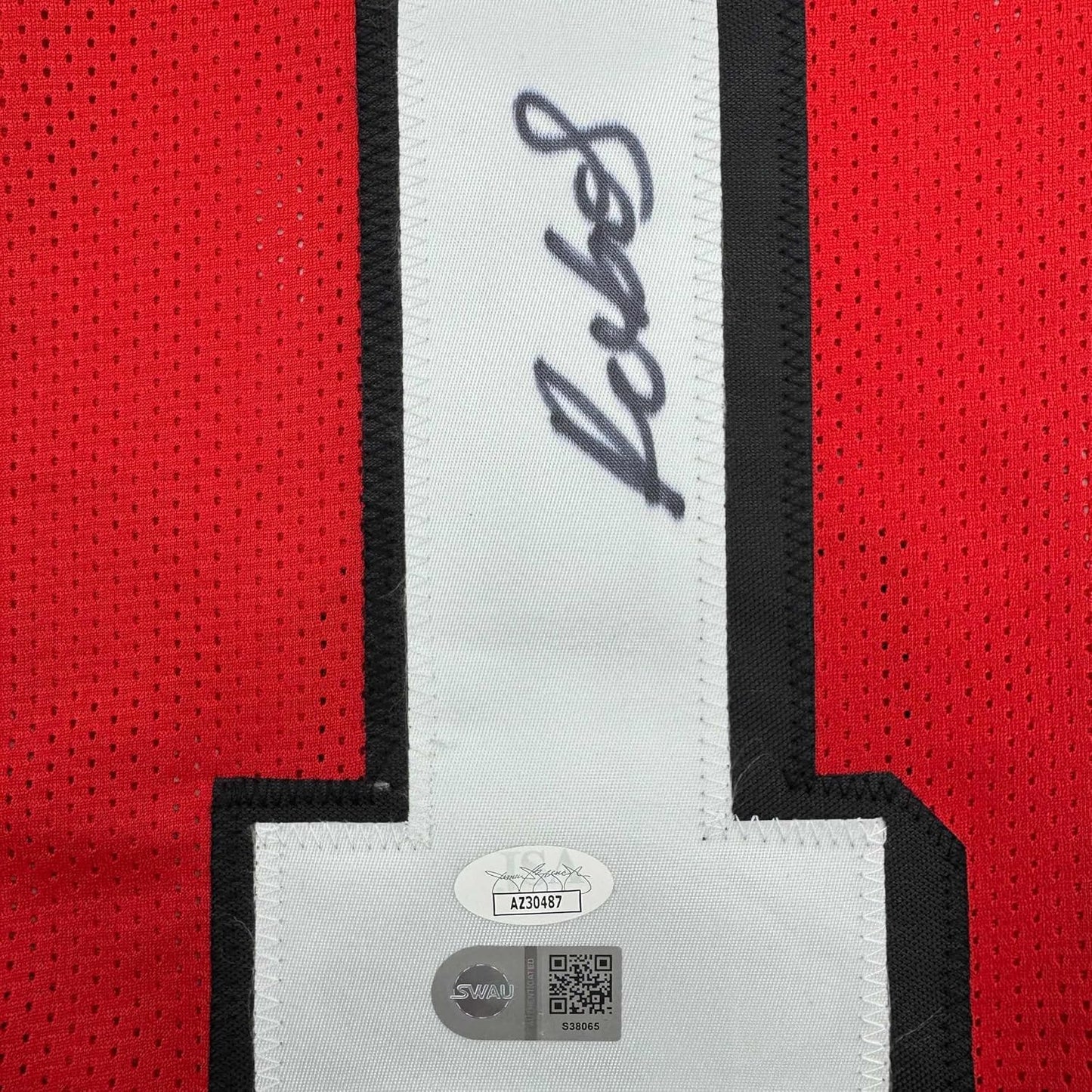 Framed Autographed/Signed Deebo Samuel 35x39 San Francisco Red Alternate Football Jersey JSA COA