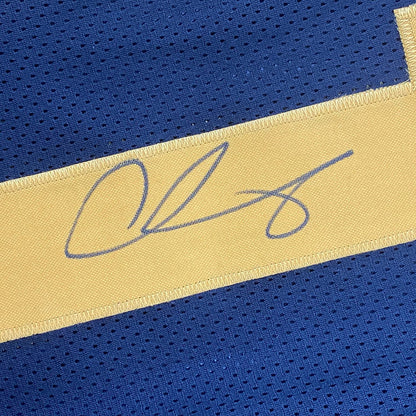 Framed Autographed/Signed Chase Claypool 35x39 Pittsburgh Color Rush Football Jersey Beckett BAS COA