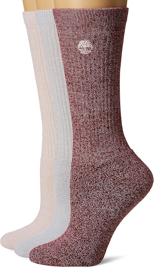 Timberland Women's Ribbed Full Comfort Boot Socks (3 Pairs)