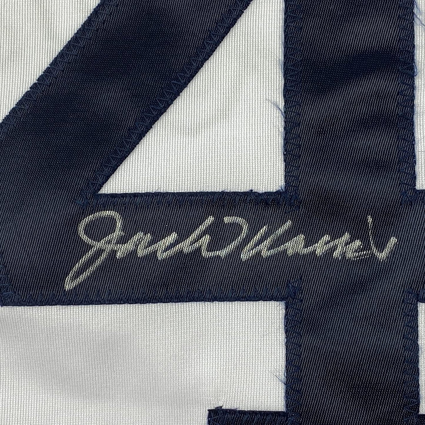 Framed Autographed/Signed Jack Morris 35x39 Detroit White Baseball Jersey JSA COA