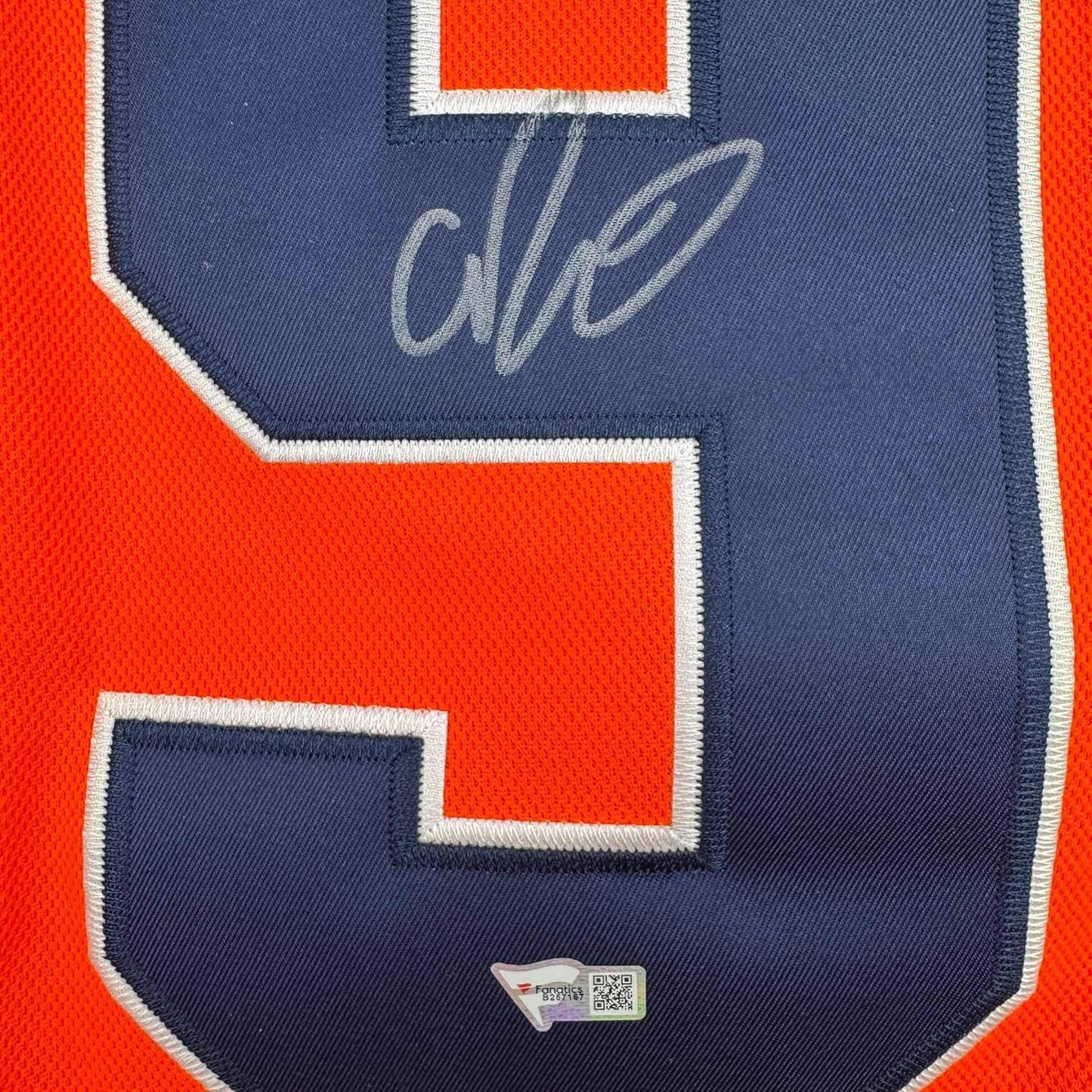 Framed Autographed/Signed Connor McDavid 35x39 Edmonton Oilers Authentic Orange Hockey Jersey Fanatics COA