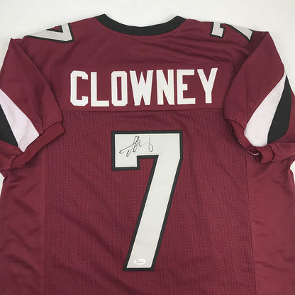 Autographed/Signed Jadaveon Clowney South Carolina Maroon College Football Jersey JSA COA Holo Only