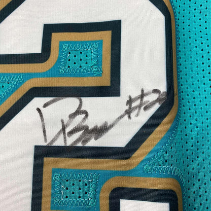 Framed Autographed/Signed Desmond Bane 35x39 Memphis Teal Basketball Jersey JSA COA