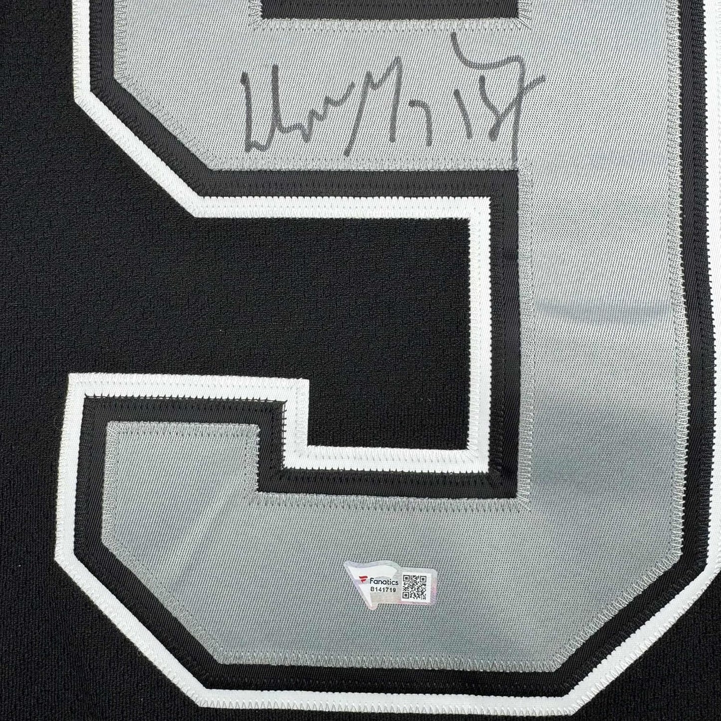 Framed Autographed/Signed Wayne Gretzky 35x39 Los Angeles Kings Black Mitchell & Ness Vintage Hockey Jersey Fanatics COA