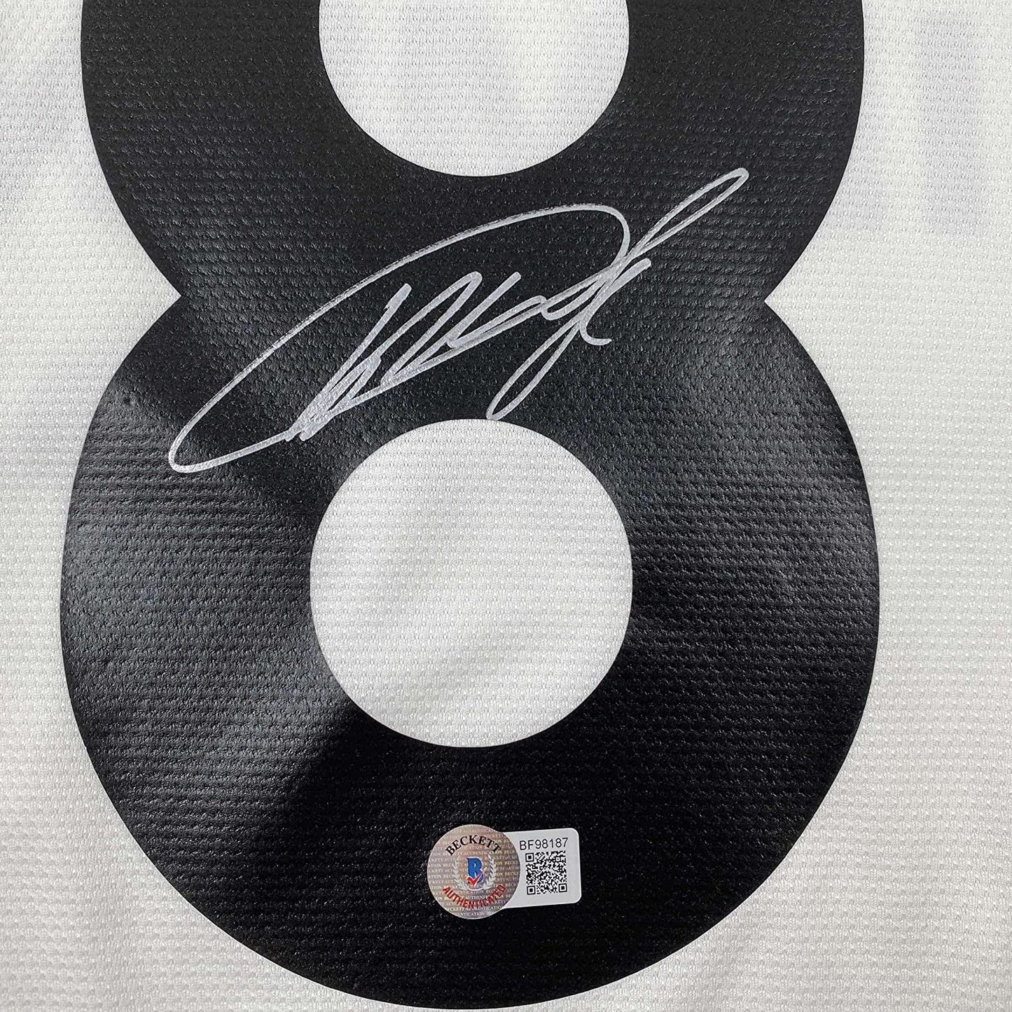 Framed Autographed/Signed Ricardo Kaka 35x39 Real Madrid White Soccer Futbol Jersey Beckett BAS COA