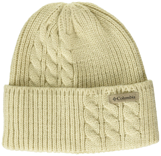Columbia Women's Agate Pass Cable Knit Beanie, Chalk, One Size
