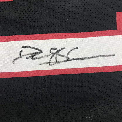 Autographed/Signed Deion Sanders Atlanta Black Football Jersey JSA COA