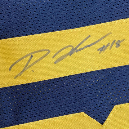 Framed Autographed/Signed Diontae Johnson 35x39 Pittsburgh Color Rush Football Jersey Beckett BAS COA