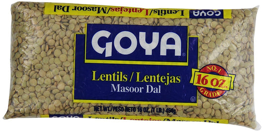 Goya Lentils Beans, 1 Pound (Pack of 24)