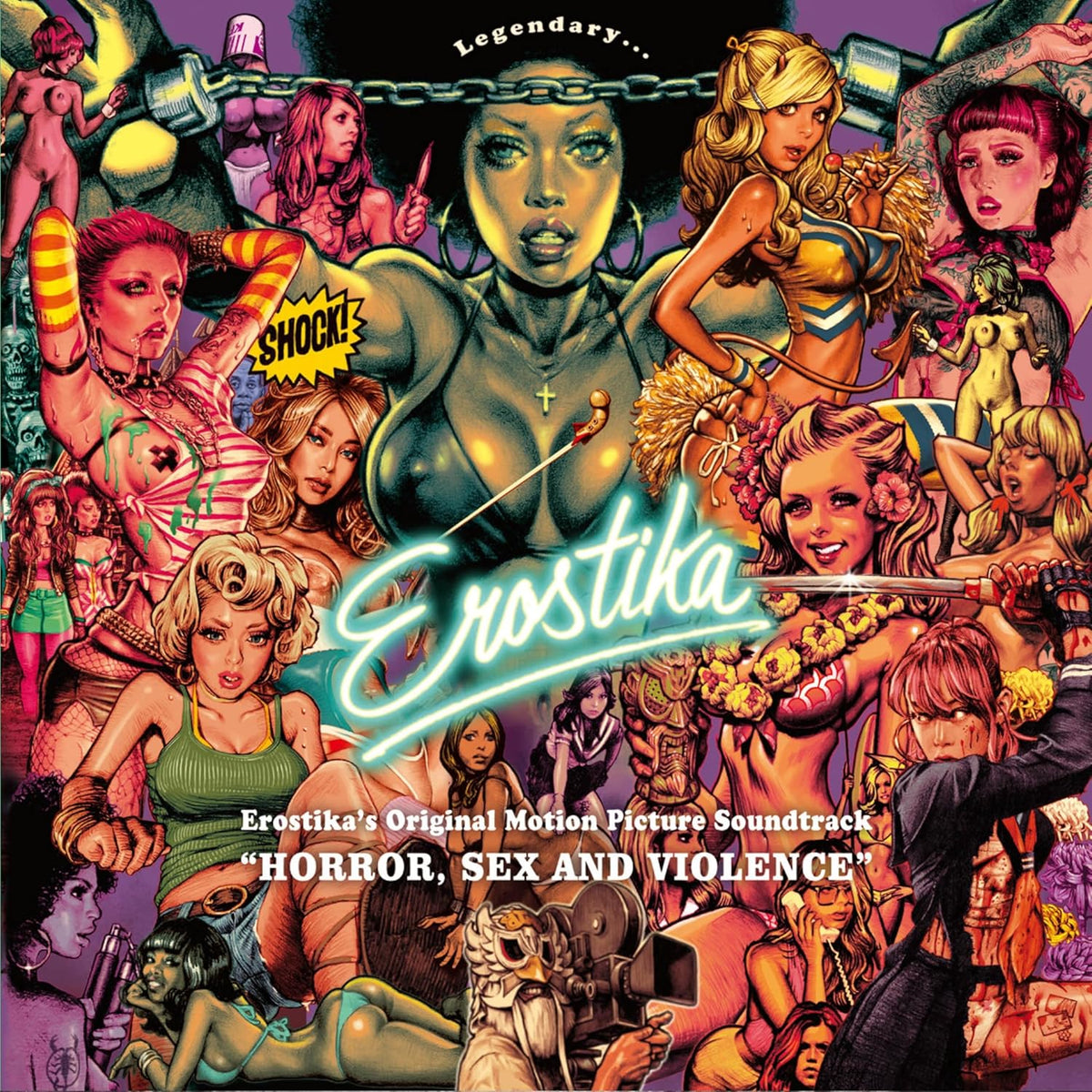 Horror Sex & Violence - O.S.T. - Horror, Sex & Violence (Original Soundtrack) - Purple Splatter Vinyl [LP] Vinyl Record