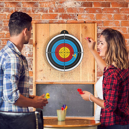 Magnetic Dart Board, 12pcs, Safe Indoor/Party Game for ages 5-12 and Adult