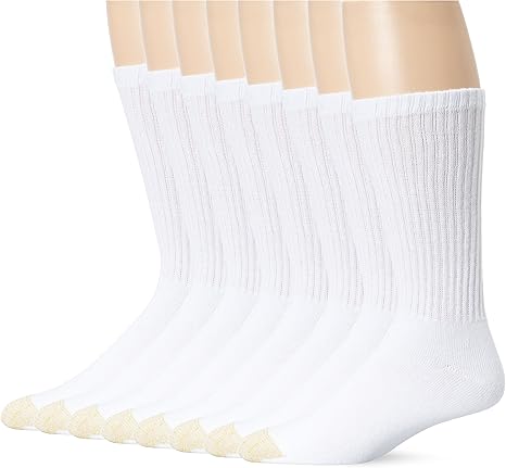 Gold Toe Men's Cotton Crew 6 Plus 2 Bonus Pack