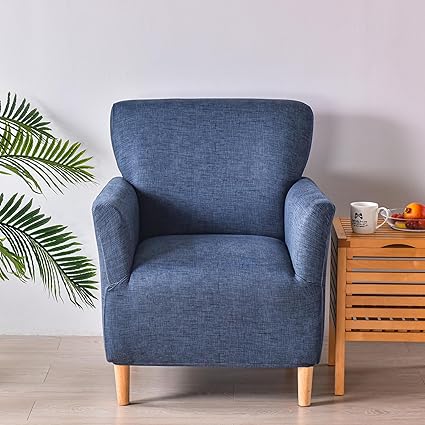 Banquet Armchair Slipcovers Printed Chair Covers Armchair 1-Piece Stretch Chair Covers for Living Room Nonslip Outdoor Armchair Slipcover Kids Pets Friendly Furniture Protector 05