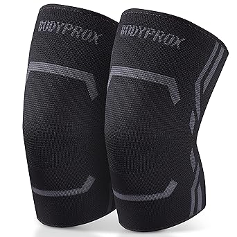 Knee Compression Sleeve for Men and Women (2 Pack), Knee Support Brace for Running and Work out (Large)