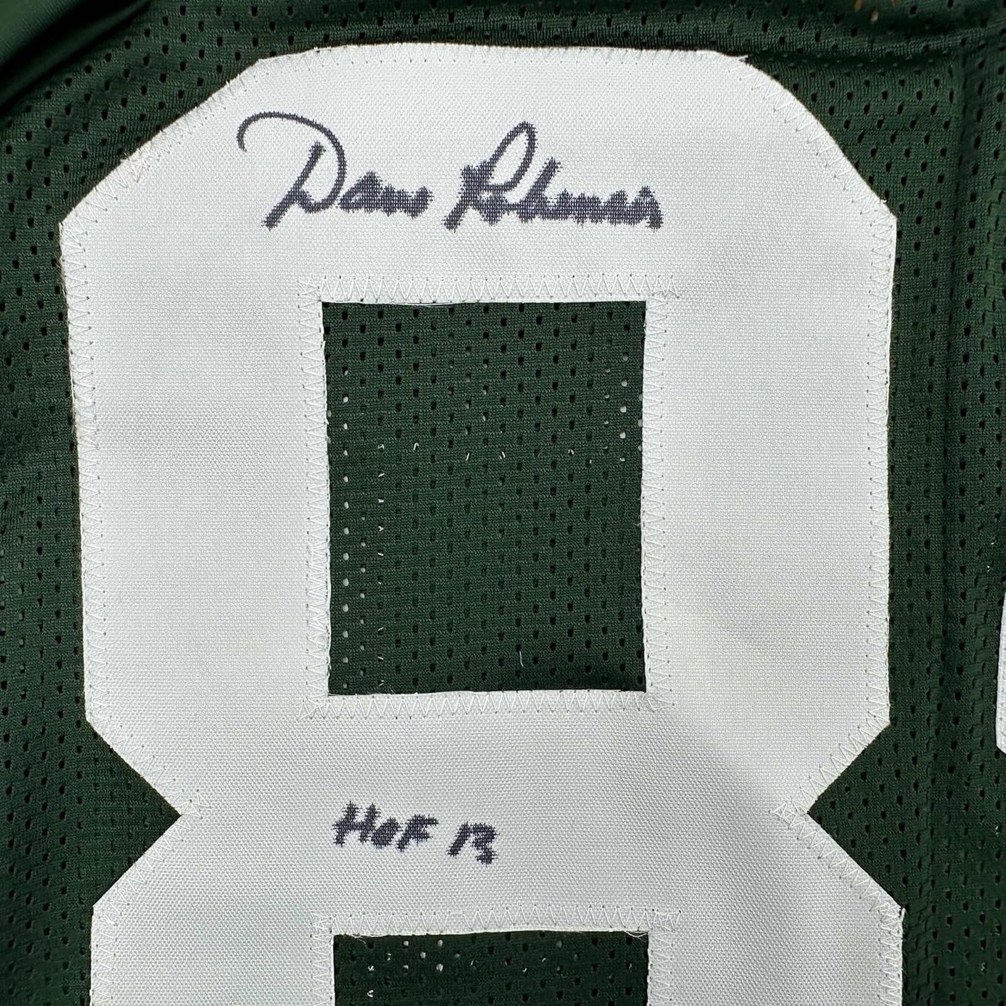 Framed Autographed/Signed Dave Robinson HOF 2013  35x39 Green Bay Packers Green Football Jersey JSA COA