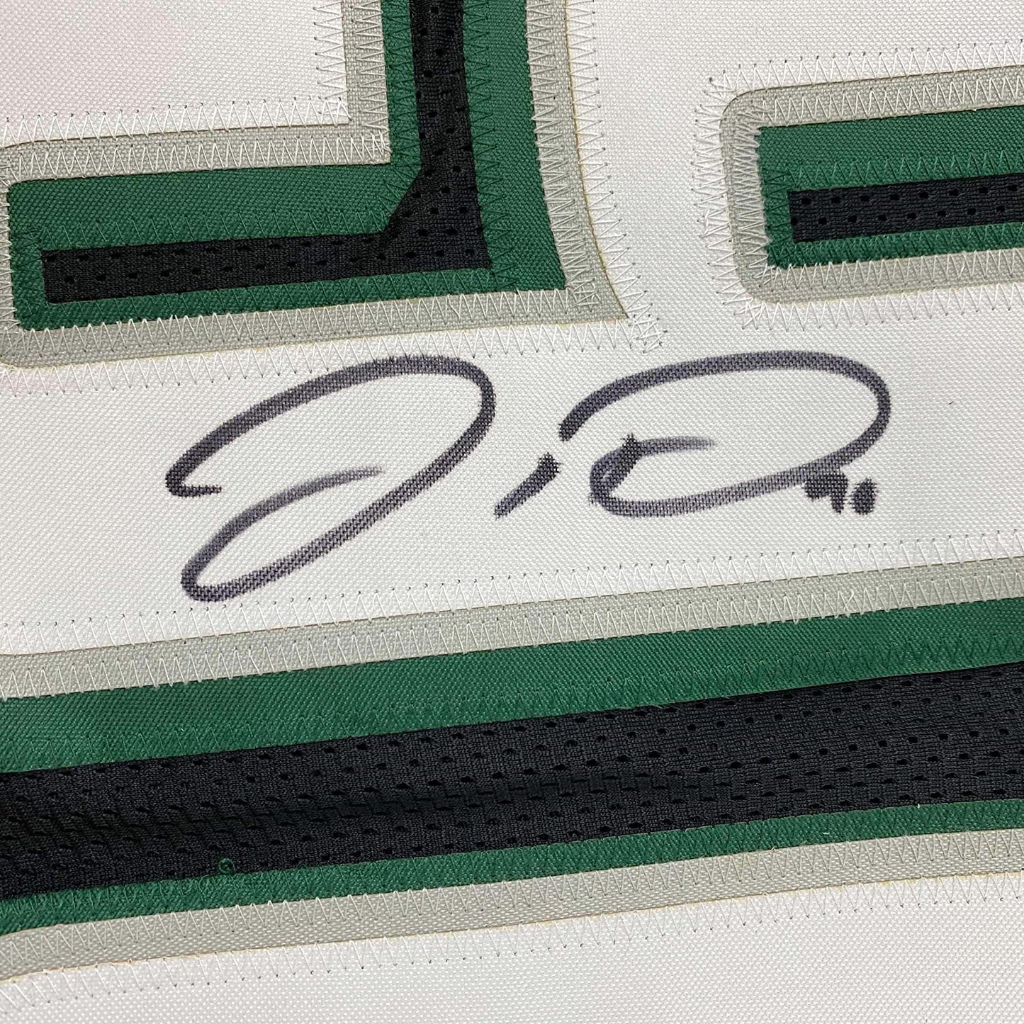 Framed Autographed/Signed Jordan Davis 35x39 Philadelphia Black Football Jersey JSA COA