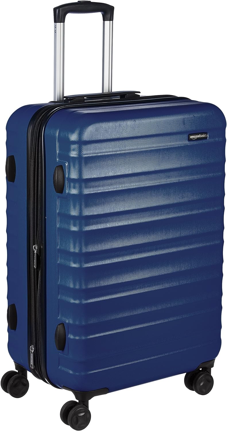 Amazon Basics 2-Piece Set Hardside Spinner, Black