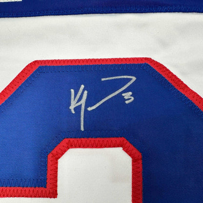Framed Autographed/Signed Ken Morrow 35x39 1980 Miracle On Ice United States White Hockey Jersey JSA COA