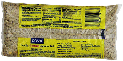Goya Lentils Beans, 1 Pound (Pack of 24)