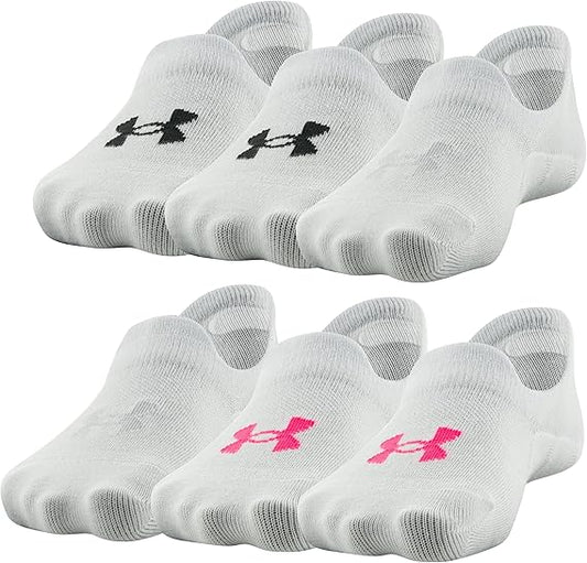Under Armour Boys' Essential Ultra Low Tab Socks, 6-Pairs