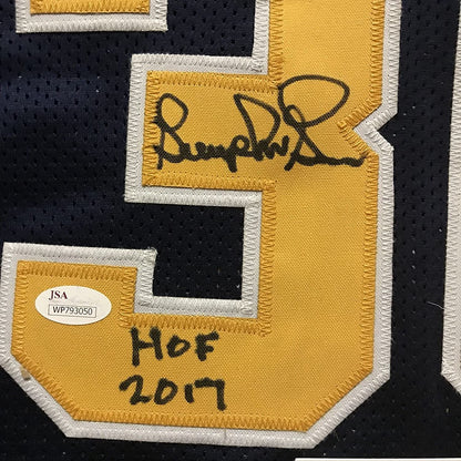 Autographed/Signed George McGinnis HOF 17  Indiana Blue Basketball Jersey JSA COA