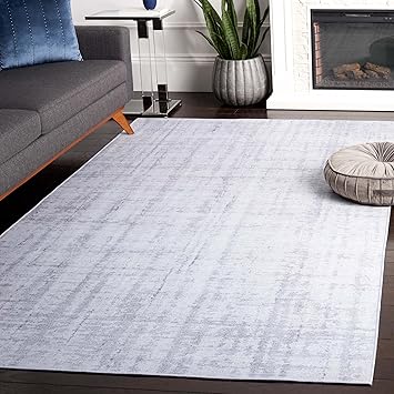 Safavieh Tacoma Collection Area Rug - 3' x 5', Light Grey & Grey, Modern Design, Machine Washable & Slip Resistant, Ideal for High Traffic Areas in Living Room, Bedroom, Dining (TAC857F-3)