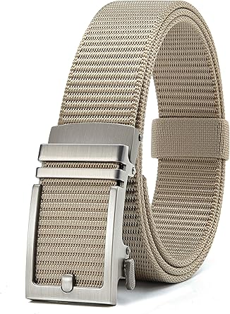 CHAOREN Boys Ratchet Belt, Youth Nylon Baseball Belt, Fully Adjustable Trim to Fit