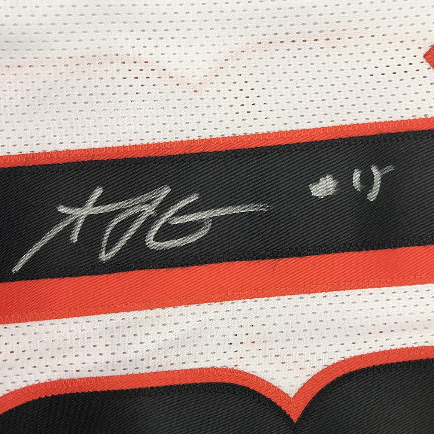 Autographed/Signed AJ A.J. Green Cincinnati White Football Jersey Beckett BAS COA