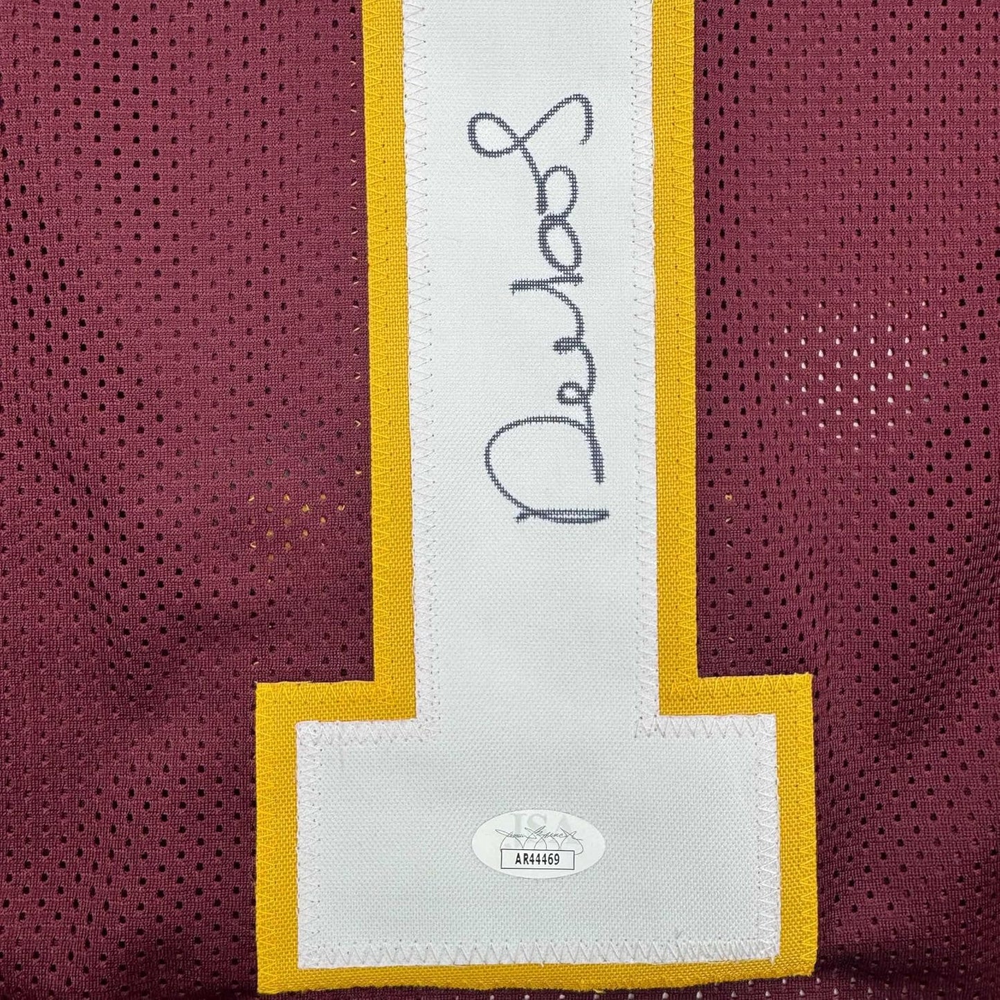 Framed Autographed/Signed Deebo Samuel 35x39 Washington Burgundy Football Jersey JSA COA