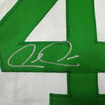 Framed Autographed/Signed Paul Pierce 35x39 Boston White Basketball Jersey Beckett BAS COA