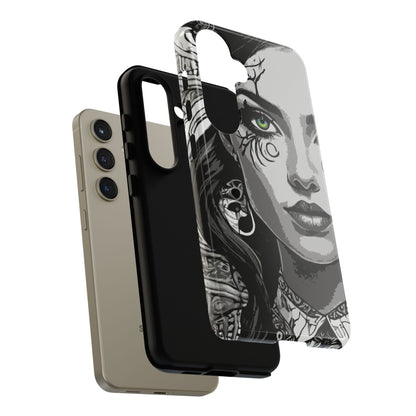 Green Eyed Devilish Beauty Tough Phone Case