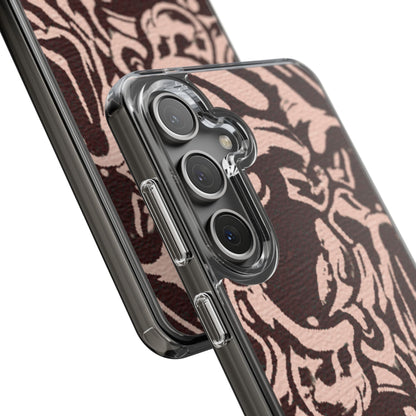 Gothic Abstract Skull Clear Phone Case