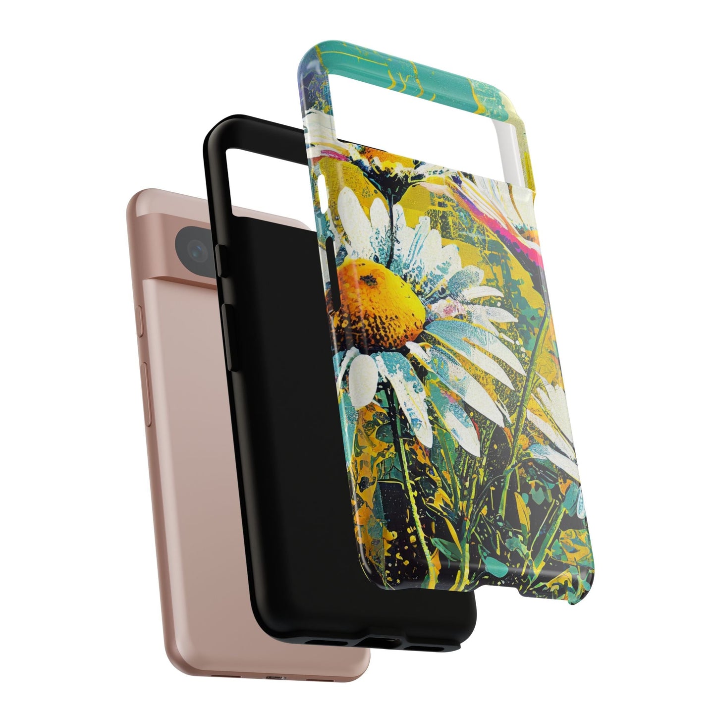 Colorful Daisy Floral Tough Phone Case