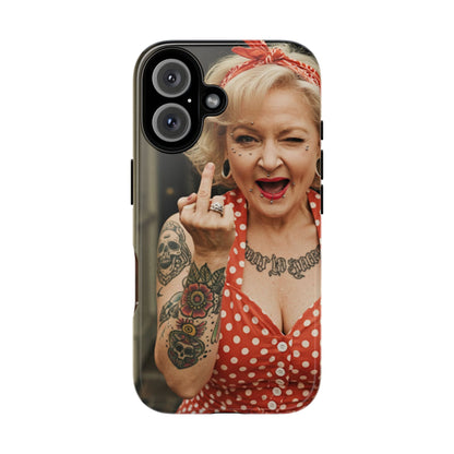 Rebellious Tattooed Betty White Tough Phone Case