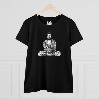 Buddha Sketch Women's Cotton Tee
