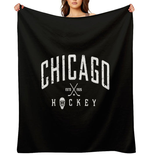 Chicago Blackhawks Hockey Throw Blanket