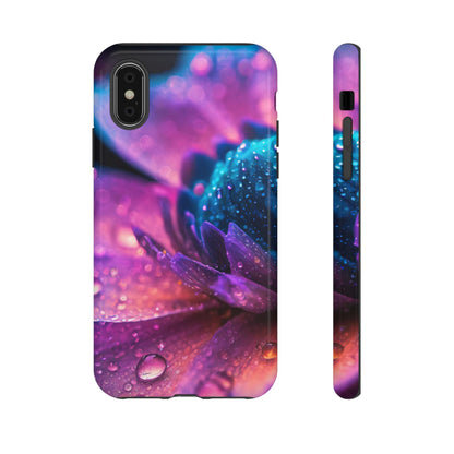 Vibrant Blue And Purple Flower Tough Phone Case