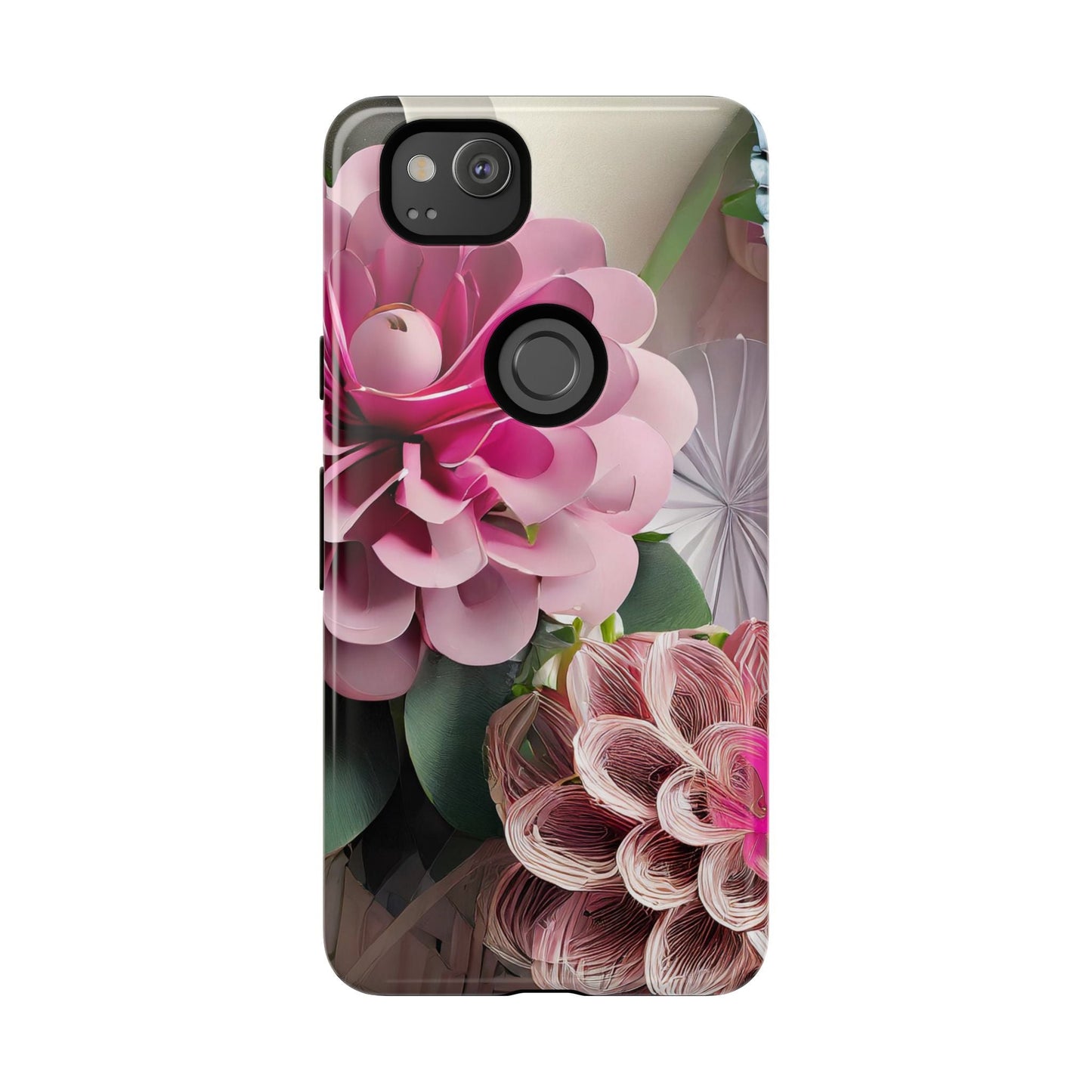 Elegant Paper Flowers Tough Phone Case