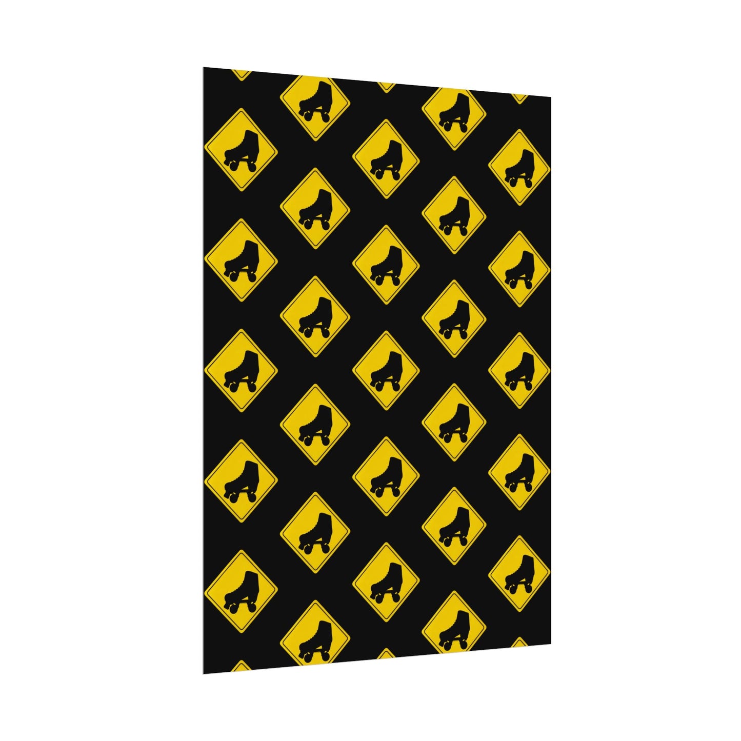 Warning Skater Rolled Poster