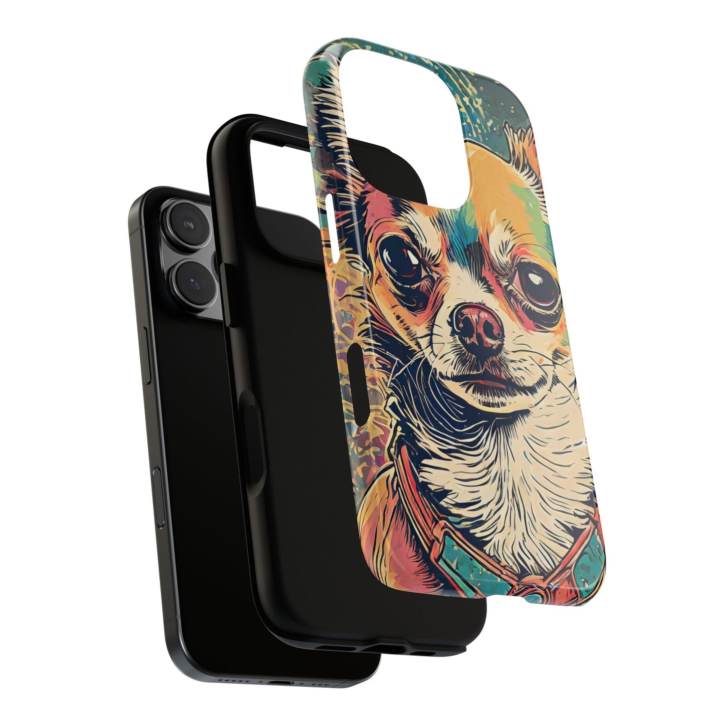Abstract Chihuahua Tough Phone Cases