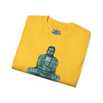 Fine Art Buddha Chalk Drawing Print Unisex Ultra Cotton Tee